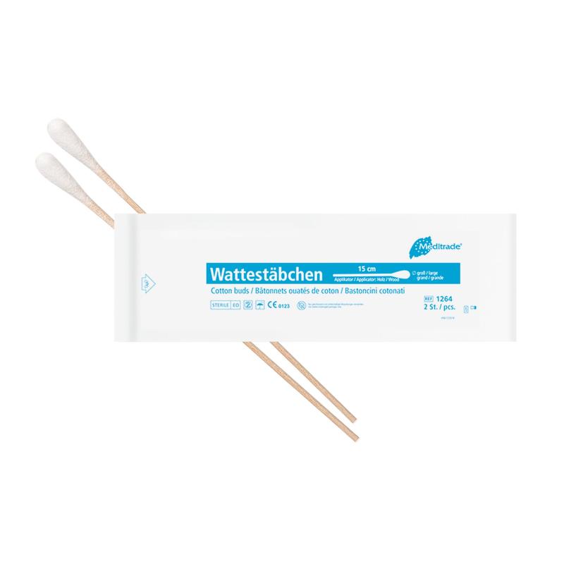 Tampoane de bumbac, ambalate steril, lungime: 15 cm