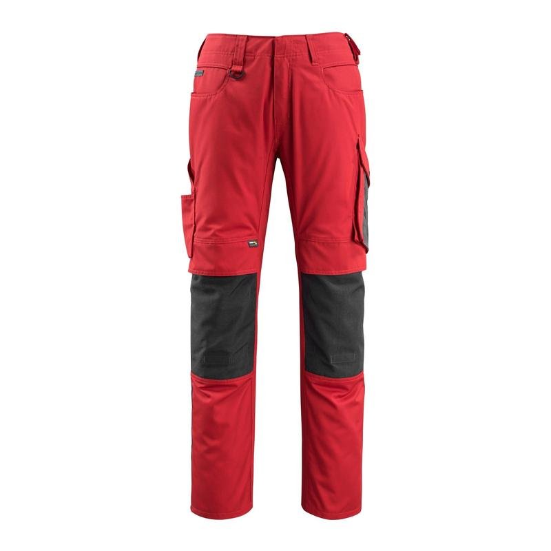 Pantaloni MASCOT® Mannheim, roșu/negru