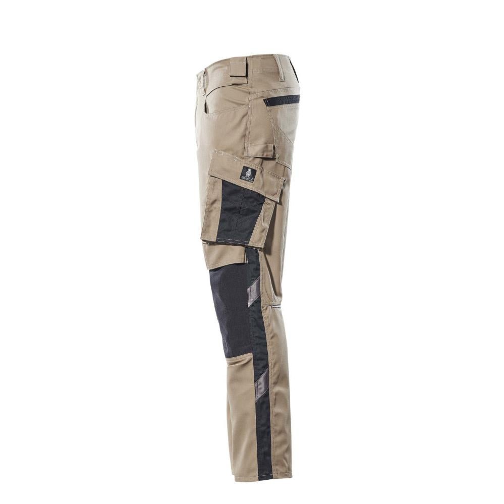 Pantaloni MASCOT® Mannheim, kaki deschis/negru