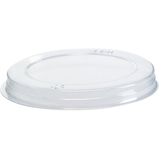 Der transparente PS Deckel von Duni GmbH ist flach, rund mit erhöhtem Rand und passt optimal auf Behälter 127730. Perfekt als Verpackungslösung für die Gastronomie. Die Packung enthält 3400 Stück.