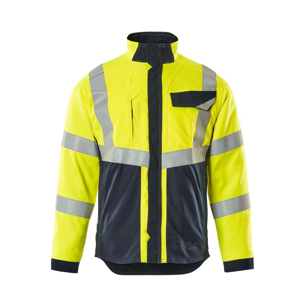 Geacă de lucru MASCOT® Biel Multisafe, galben/negru-albastru de mare vizibilitate
