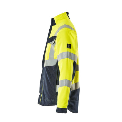 Geacă de lucru MASCOT® Biel Multisafe, galben/negru-albastru de mare vizibilitate