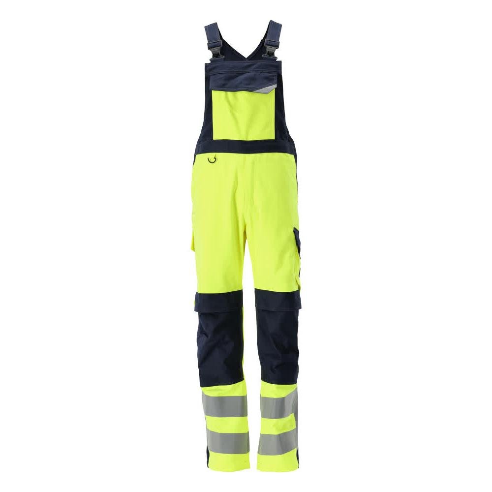 Salopete MASCOT® Davos Multisafe, galben/negru-albastru de mare vizibilitate