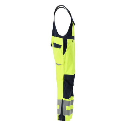 Salopete MASCOT® Davos Multisafe, galben/negru-albastru de mare vizibilitate