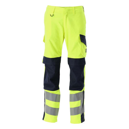 Pantaloni MASCOT® Arbon Multisafe, de mare vizibilitate galben/negru-albastru