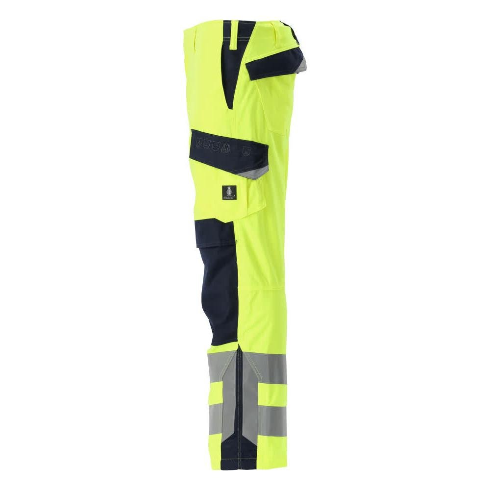 Pantaloni MASCOT® Arbon Multisafe, de mare vizibilitate galben/negru-albastru