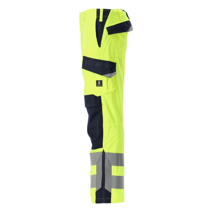 Pantaloni MASCOT® Arbon Multisafe, de mare vizibilitate galben/negru-albastru