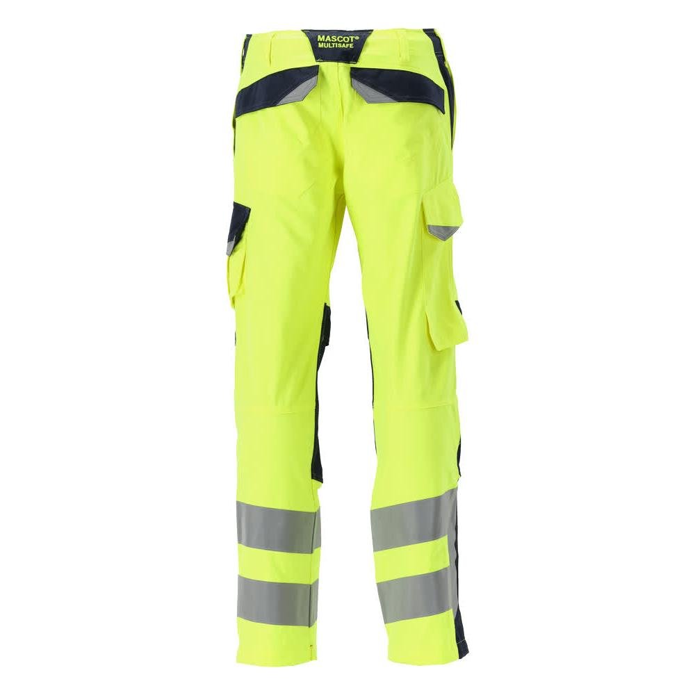 Pantaloni MASCOT® Arbon Multisafe, de mare vizibilitate galben/negru-albastru