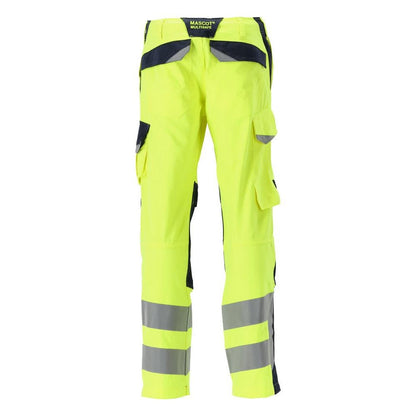 Pantaloni MASCOT® Arbon Multisafe, de mare vizibilitate galben/negru-albastru