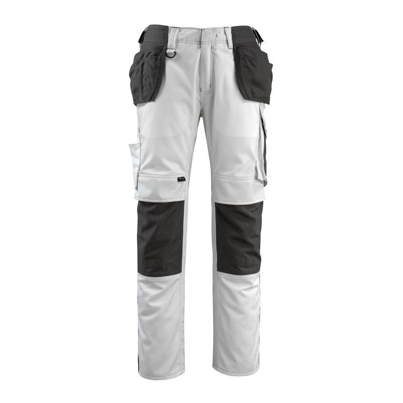 Pantaloni de artizan MASCOT® Bremen, alb/antracit închis