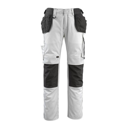 Pantaloni de artizan MASCOT® Bremen, alb/antracit închis