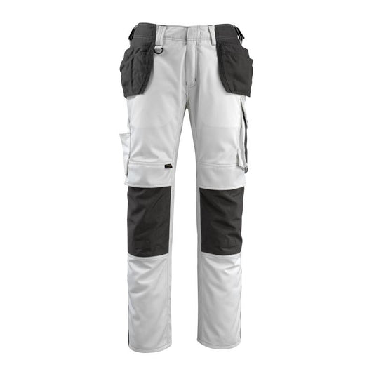 Pantaloni de artizan MASCOT® Bremen, alb/antracit închis