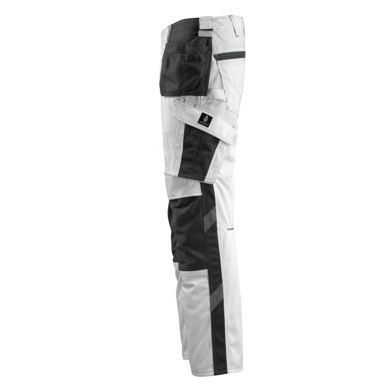 Pantaloni de artizan MASCOT® Bremen, alb/antracit închis