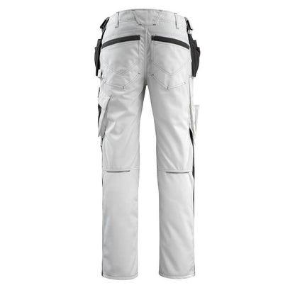 Pantaloni de artizan MASCOT® Bremen, alb/antracit închis