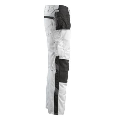 Pantaloni de artizan MASCOT® Bremen, alb/antracit închis
