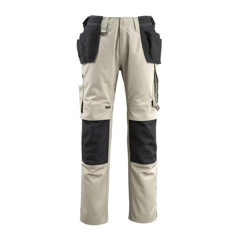 Pantaloni de artizan MASCOT® Bremen, kaki deschis/negru