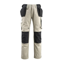 Pantaloni de artizan MASCOT® Bremen, kaki deschis/negru