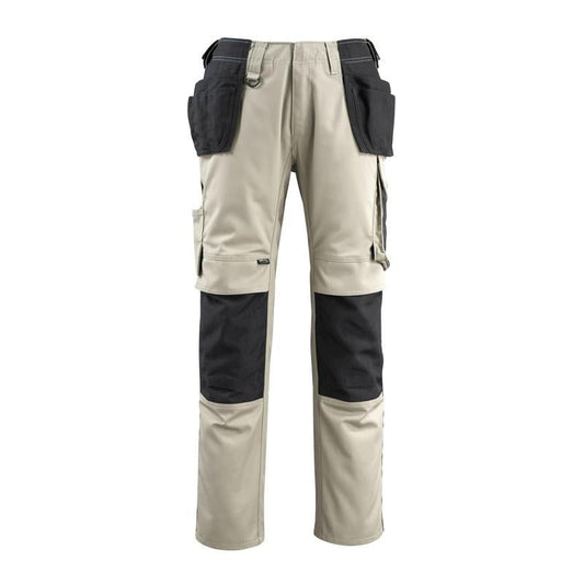 Pantaloni de artizan MASCOT® Bremen, kaki deschis/negru