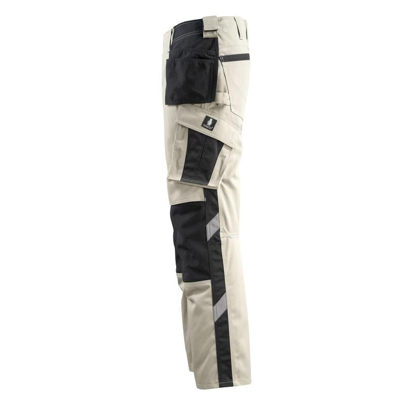 Pantaloni de artizan MASCOT® Bremen, kaki deschis/negru