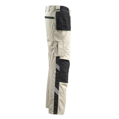 Pantaloni de artizan MASCOT® Bremen, kaki deschis/negru