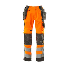 Pantaloni de artizan MASCOT® Wigan, portocaliu hi-vis/antracit închis