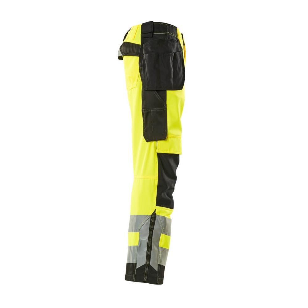 Pantaloni de artizan MASCOT® Wigan, galben/negru de mare vizibilitate