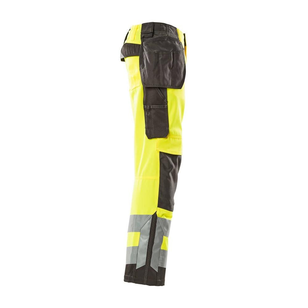 Pantaloni de artizan MASCOT® Wigan, galben vizibil/antracit închis