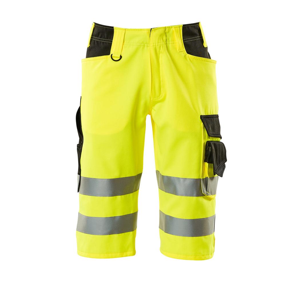 Pantaloni trei sferturi MASCOT® Luton, galben/negru foarte vizibil