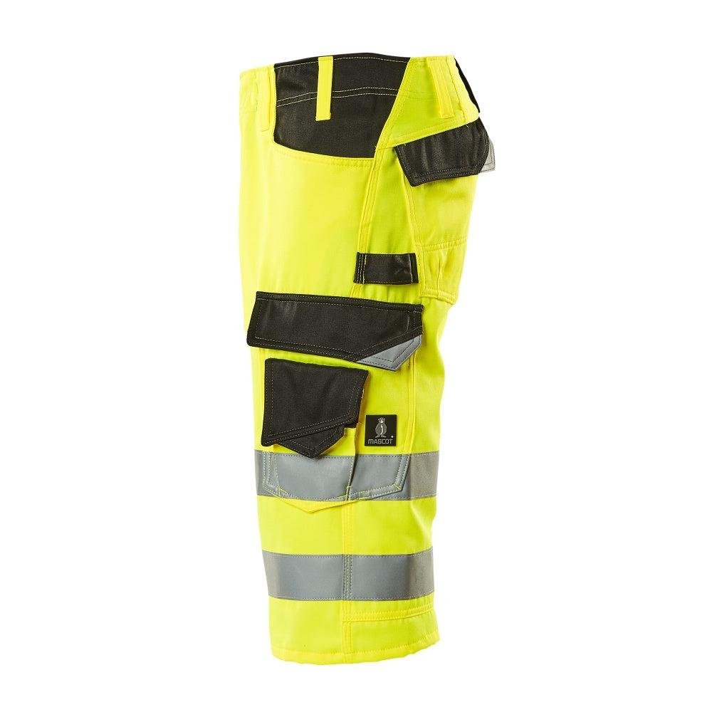 Pantaloni trei sferturi MASCOT® Luton, galben/negru foarte vizibil