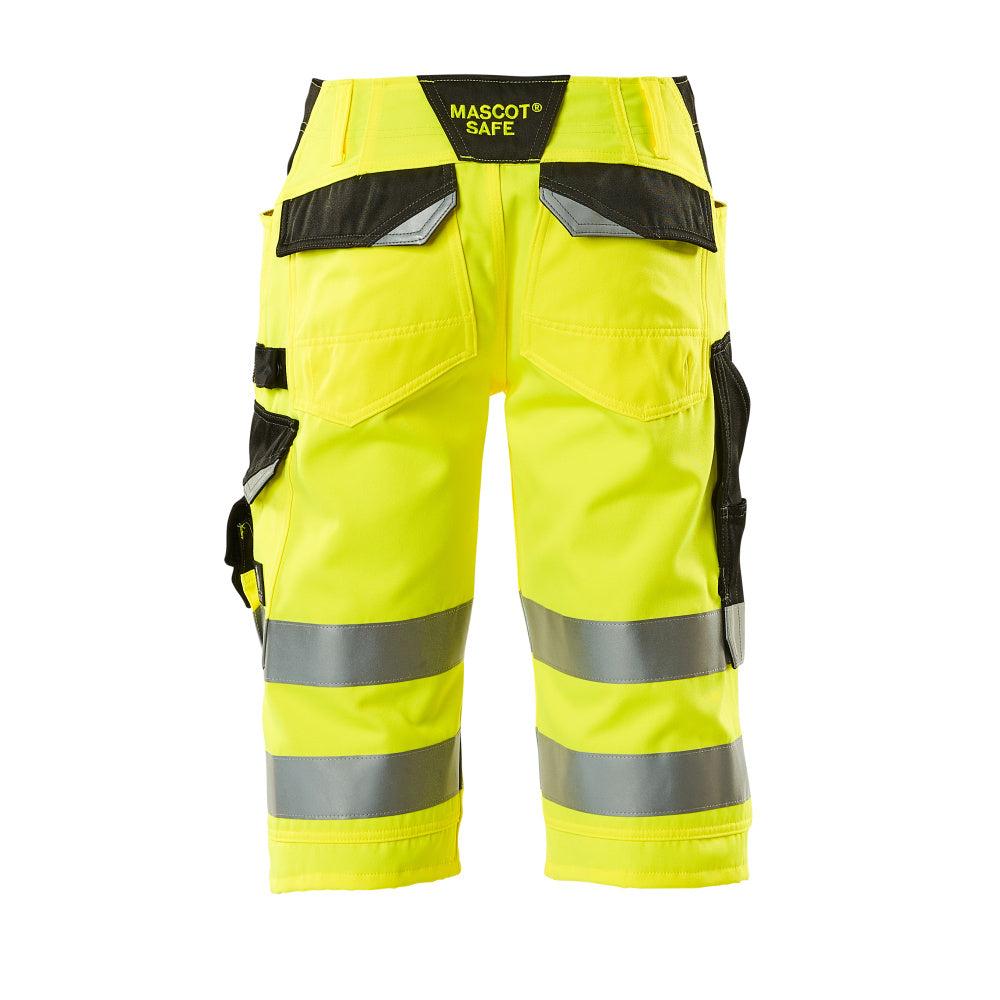 Pantaloni trei sferturi MASCOT® Luton, galben/negru foarte vizibil