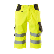 Pantaloni trei sferturi MASCOT® Luton, galben vizibil/antracit închis