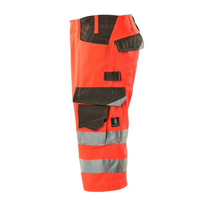 Pantaloni trei sferturi MASCOT® Luton, roșu vizibil/antracit închis