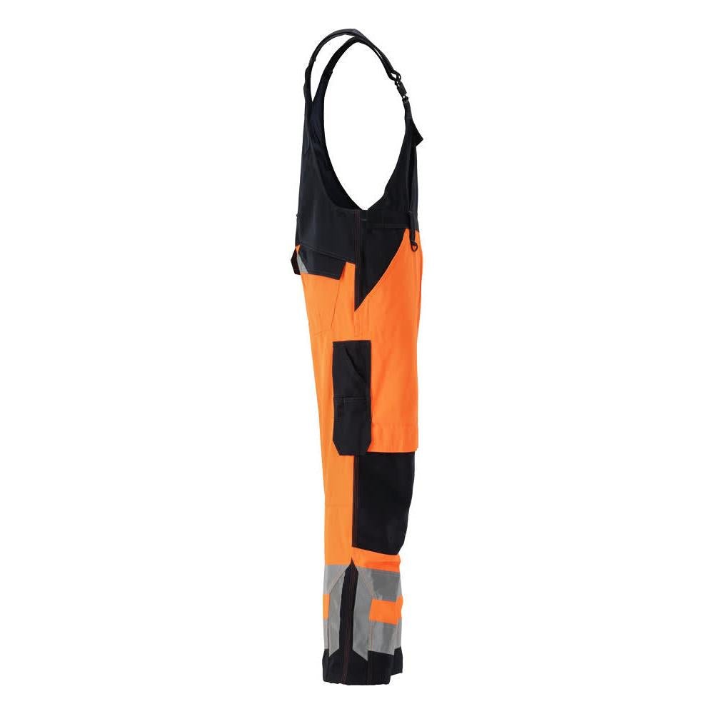 Salopete MASCOT® Newcastle, portocaliu mare vizibilitate/negru-albastru
