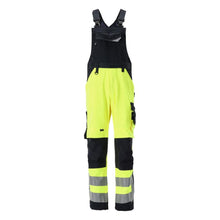 Salopete MASCOT® Newcastle, galben/negru-albastru de mare vizibilitate
