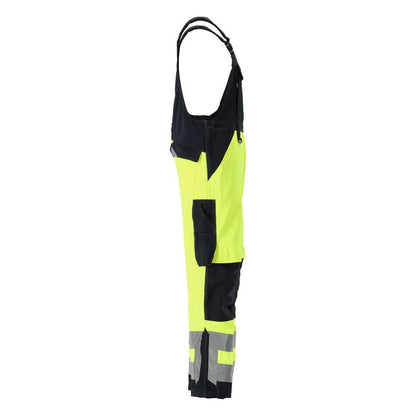 Salopete MASCOT® Newcastle, galben/negru-albastru de mare vizibilitate