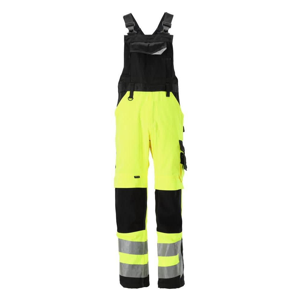 Salopete MASCOT® Newcastle, galben/negru de mare vizibilitate