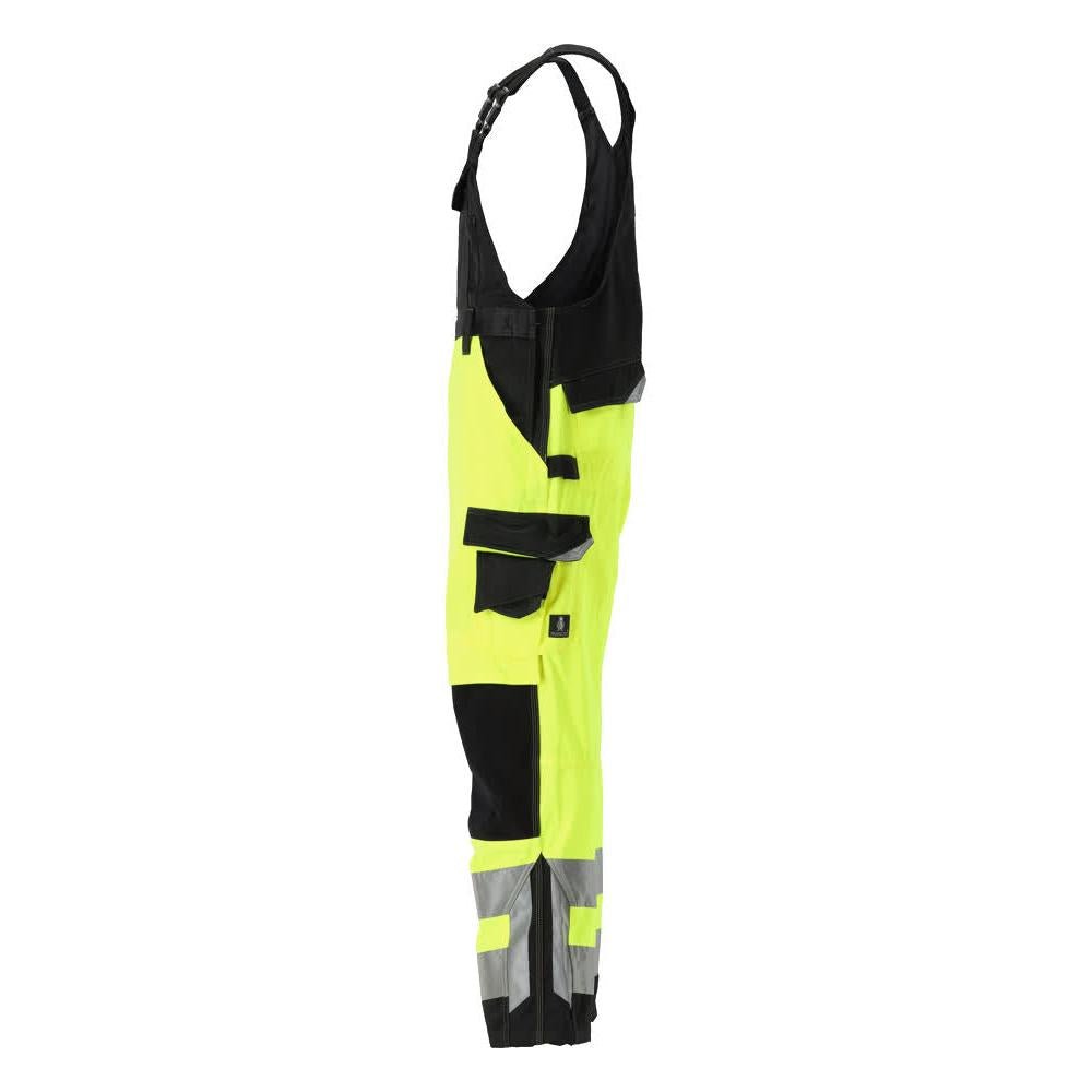 Salopete MASCOT® Newcastle, galben/negru de mare vizibilitate
