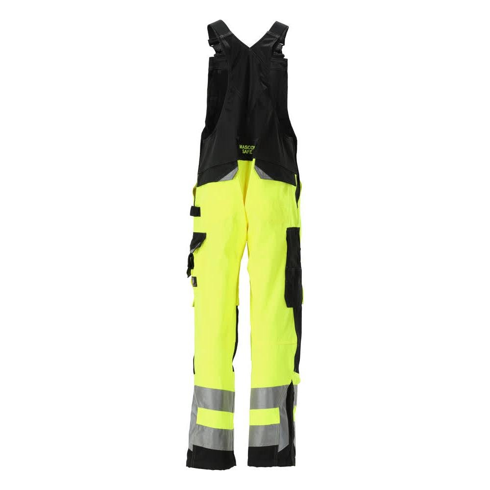Salopete MASCOT® Newcastle, galben/negru de mare vizibilitate