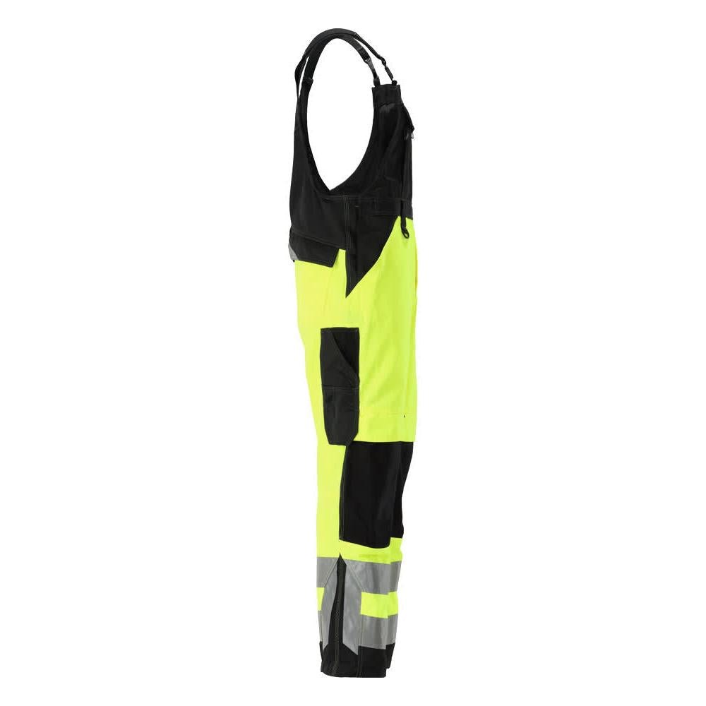 Salopete MASCOT® Newcastle, galben/negru de mare vizibilitate