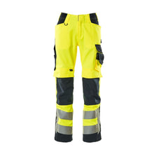 Pantaloni MASCOT® Kendal, galben mare/negru-albastru
