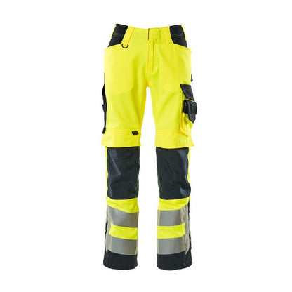 Pantaloni MASCOT® Kendal, galben mare/negru-albastru