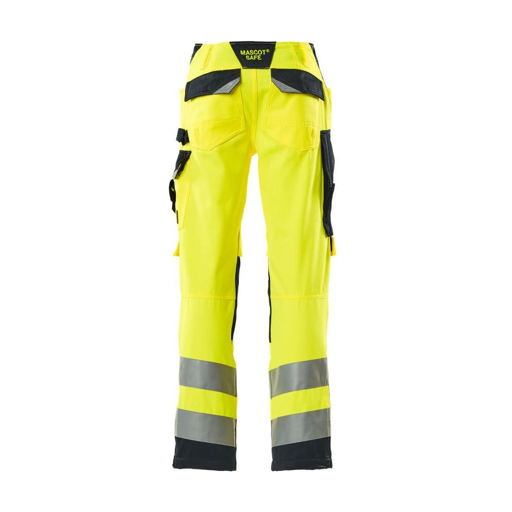 Pantaloni MASCOT® Kendal, galben mare/negru-albastru