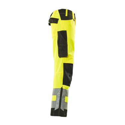 Pantaloni MASCOT® Kendal, galben/negru de mare vizibilitate