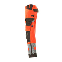 Pantaloni MASCOT® Kendal, rosu hi-vis/antracit inchis