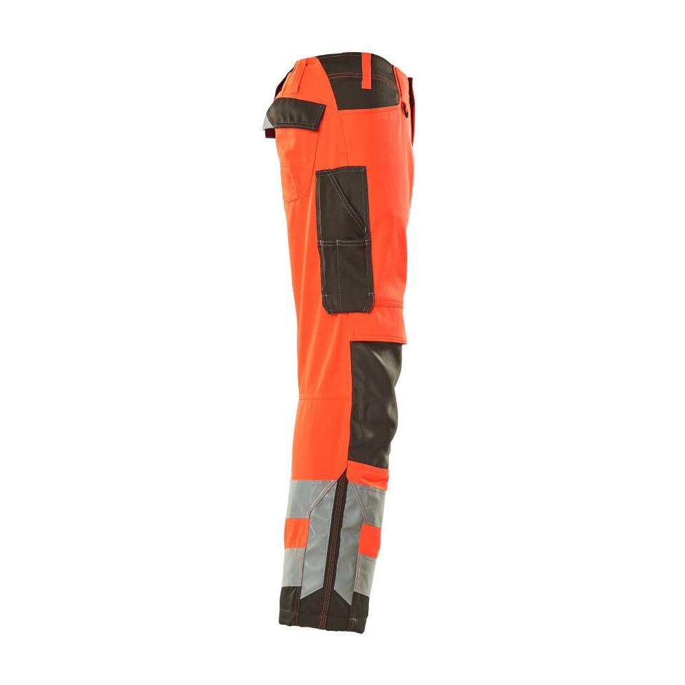 Pantaloni MASCOT® Kendal, rosu hi-vis/antracit inchis
