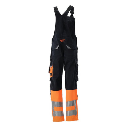 Salopetă MASCOT® Sunderland, negru albastru/portocaliu de mare vizibilitate