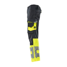 Pantaloni MASCOT® Leeds, negru albastru/galben hi-vis