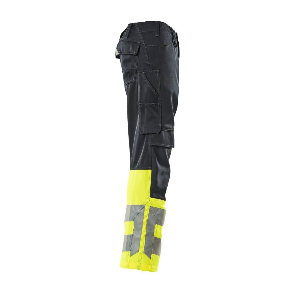 Pantaloni MASCOT® Leeds, negru albastru/galben hi-vis