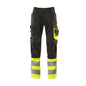 Pantaloni MASCOT® Leeds, negri/galben hi-vis