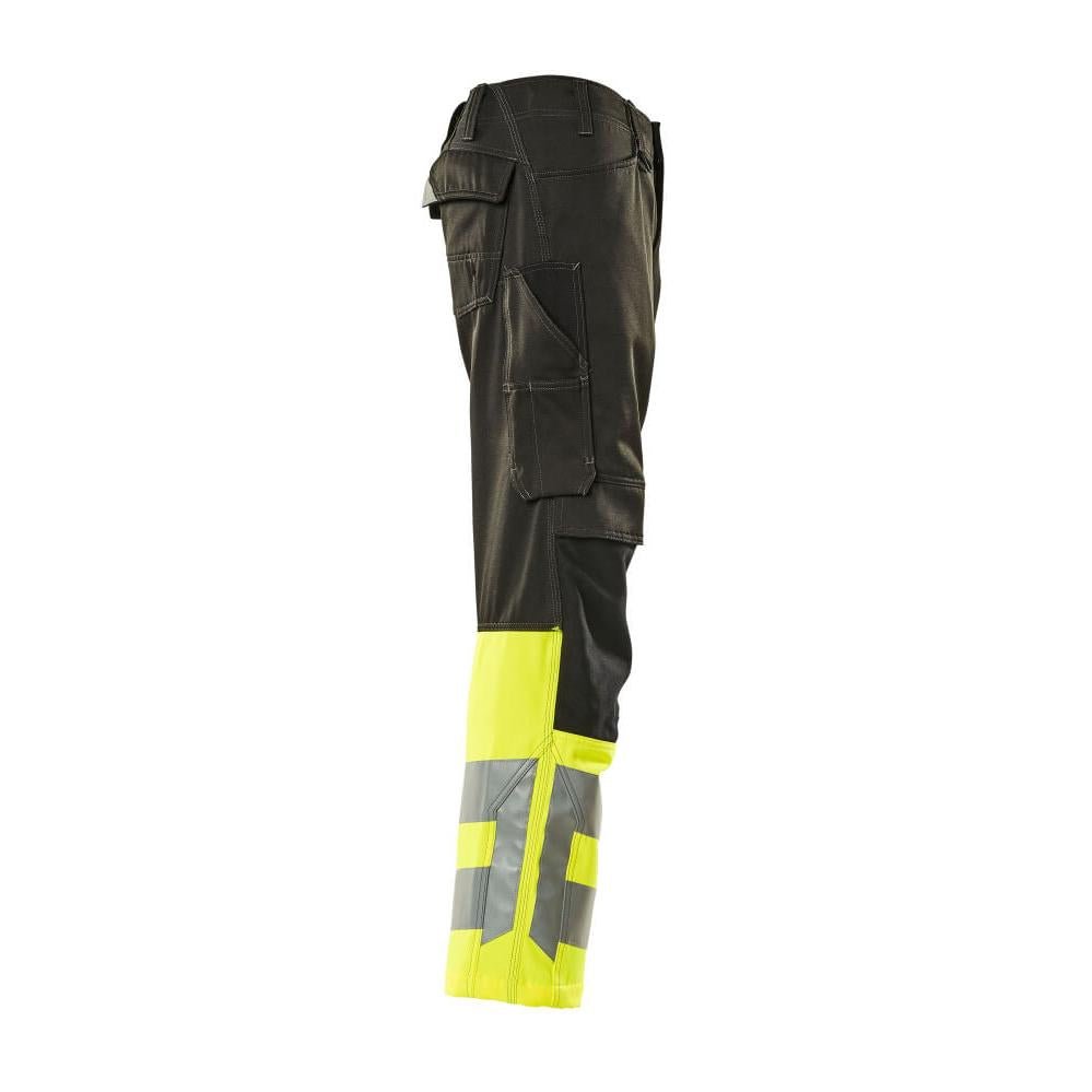 Pantaloni MASCOT® Leeds, negri/galben hi-vis